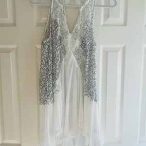 Free People Black and White Lace Dress
